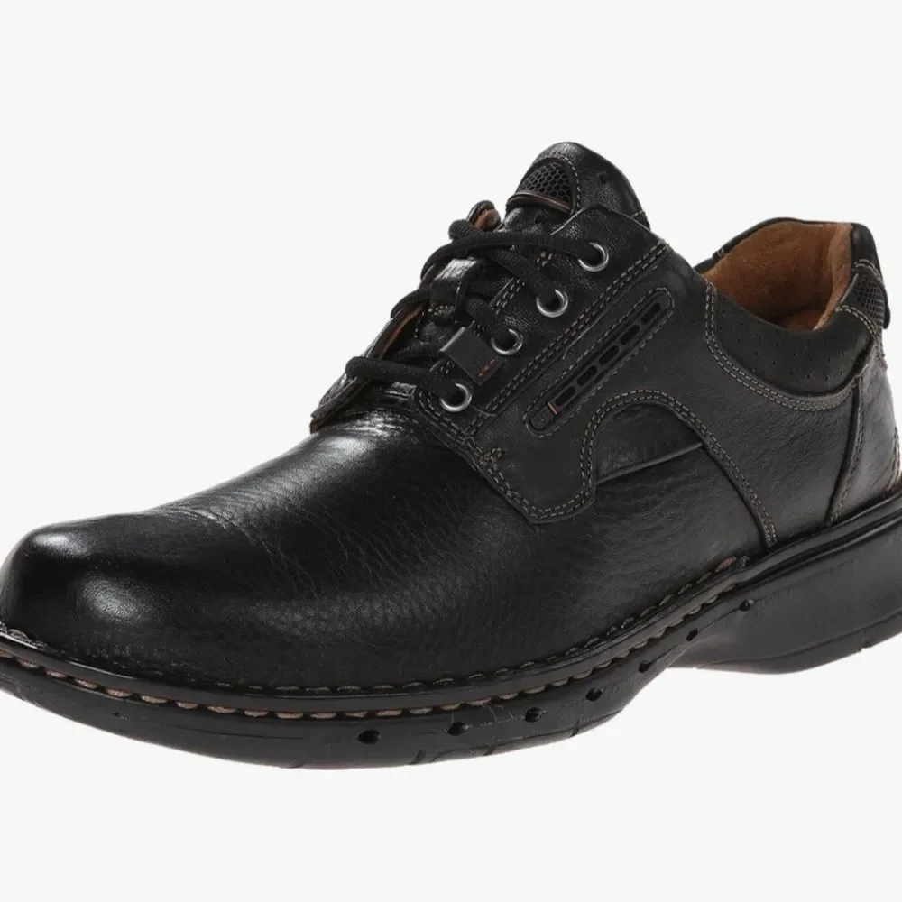 Clarks Unstructured Men's Un.Ravel Casual Oxford,Black 12N